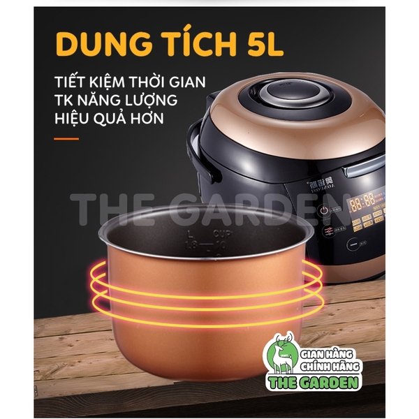 Nồi nấu trân châu tự động AONUOSI phiên bản Tiếng Anh dung tích 5L