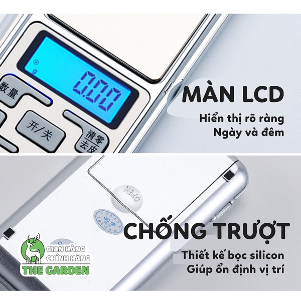 Cân Điện Tử Bỏ Túi THE GARDEN Độ Chính Xác Cao, 200g/0.01g Tặng kèm 2