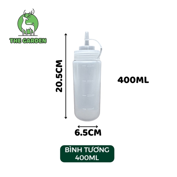 Bình Nhựa Đựng Tương, Sirup, Nước Sốt, Chai lọ đựng siro | Nhiều Dung Tích | Có Vạch Chia | Hình tròn
