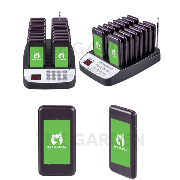 Bộ 16 thẻ rung order THE GARDEN gọi khách tự phục vụ tầm xa 100m