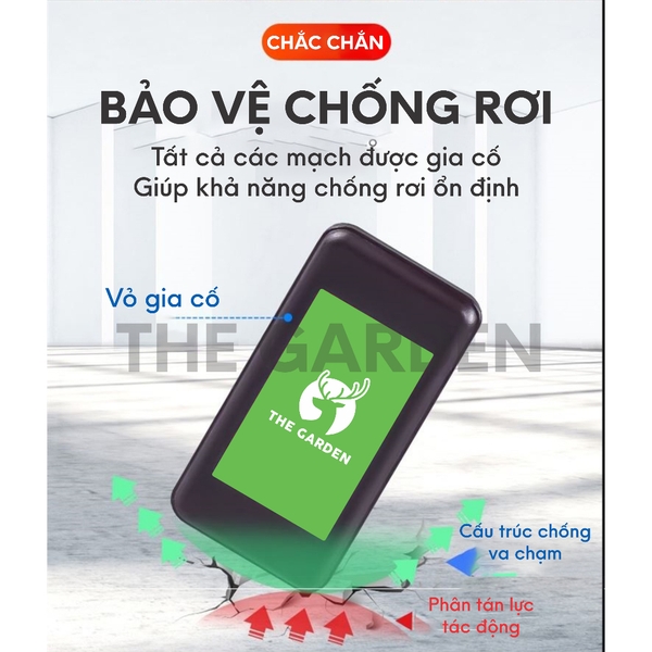 Bộ 16 thẻ rung order THE GARDEN gọi khách tự phục vụ tầm xa 100m