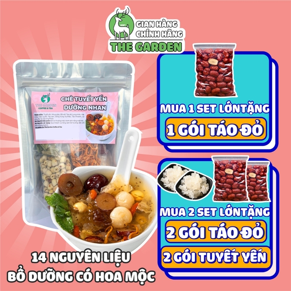 Chè dưỡng nhan tuyết yến THE GARDEN nấu 30 chén 500g