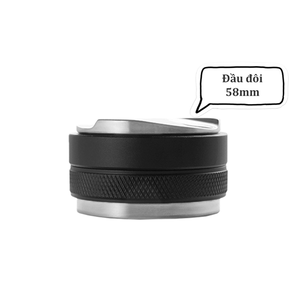 Tamper OCD 58mm nén cà phê | Đầu đôi | Chất liệu Inox 304