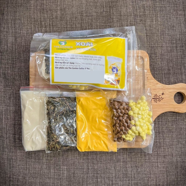 Set nguyên liệu trà sữa Tự Pha THE GARDEN | Thành phẩm 6-8 ly | Nhiều vị