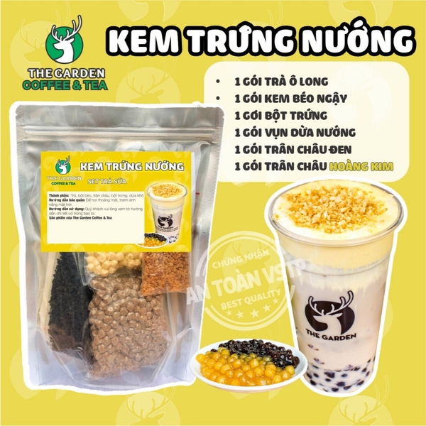 Set nguyên liệu trà sữa Tự Pha THE GARDEN | 30-35 Ly | Nhiều vị