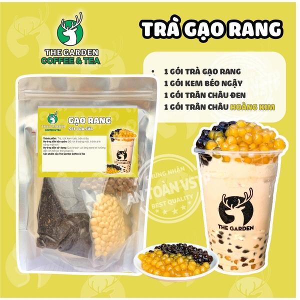 Set nguyên liệu trà sữa Tự Pha THE GARDEN | 30-35 Ly | Nhiều vị