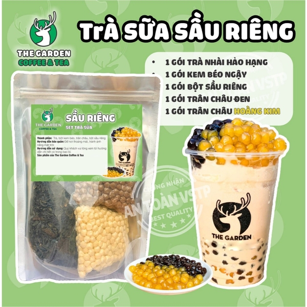 Set nguyên liệu trà sữa Tự Pha THE GARDEN | 30-35 Ly | Nhiều vị