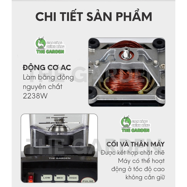 Máy Xay Sinh Tố Công Nghiệp JTC Omniblend TM800A