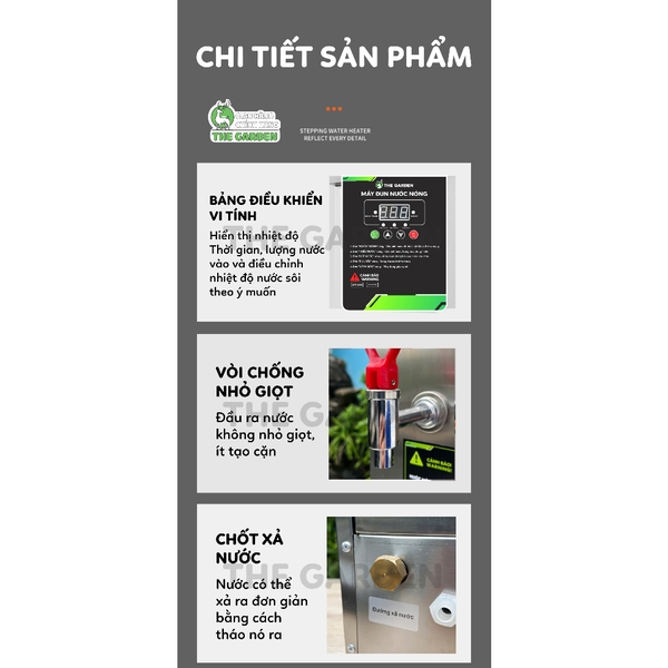Cây Nước Nóng THE GARDEN TG-10 | Dung Tích 10L | 2500W