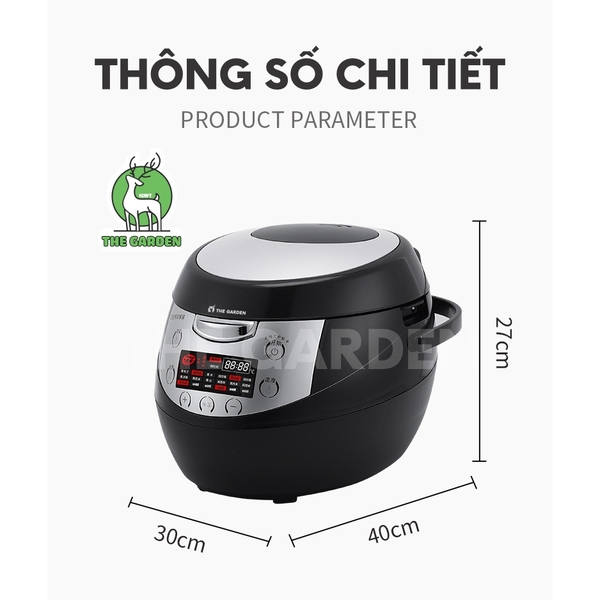 Nồi nấu trân châu tự động THE GARDEN 6L Tiếng Anh