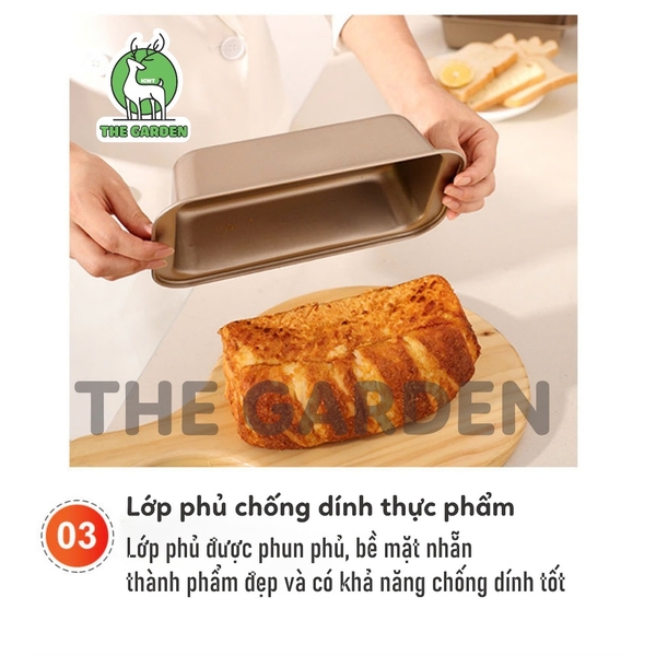 Khuôn loaf làm bánh mì hình chữ nhật | Thép carbon chống dính