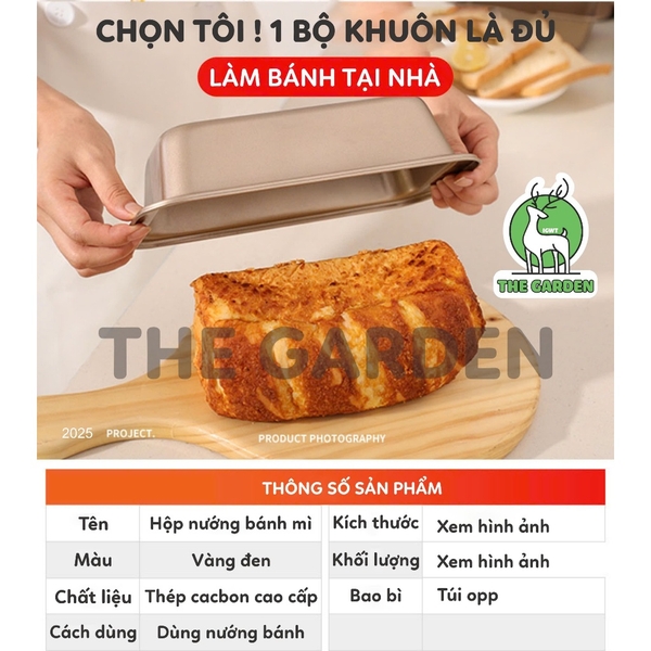 Khuôn loaf làm bánh mì hình chữ nhật | Thép carbon chống dính