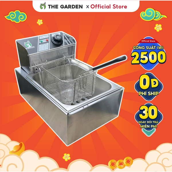 Bếp chiên ngập dầu nhúng điện THE GARDEN TG-01 | Dung tích 6L | Công suất 2500W