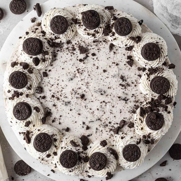 Set nguyên liệu làm bánh Cheese cake Oreo THE GARDEN | Thành phẩm 2 hộp 750ml
