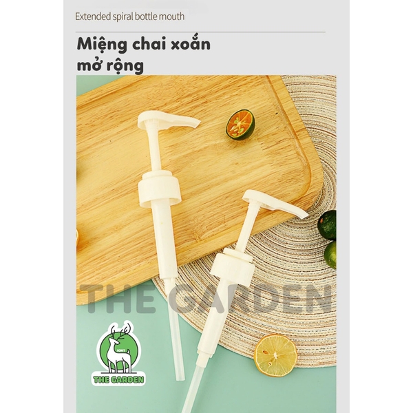 Bình pump đường nhựa 10ml | Dung tích 1,1L
