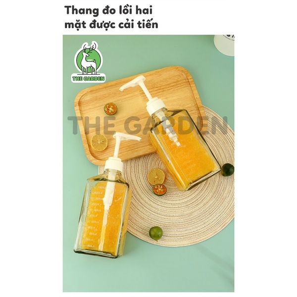 Bình pump đường nhựa 10ml | Dung tích 1,1L