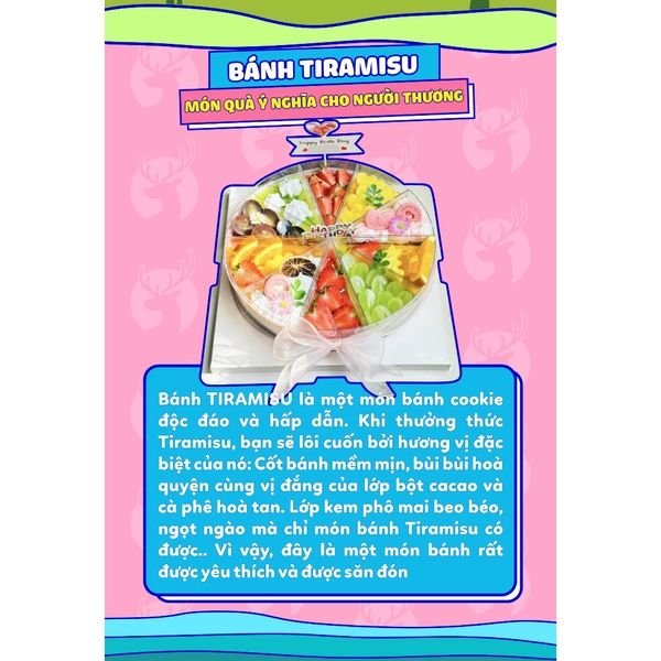 Set làm bánh Tiramisu mini THE GARDEN IGWT vị truyền thống, set nguyên liệu thành phẩm 1 hộp 750ml