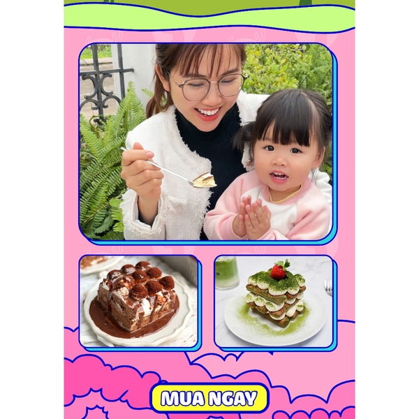 Set làm bánh Tiramisu mini THE GARDEN IGWT vị truyền thống, set nguyên liệu thành phẩm 1 hộp 750ml