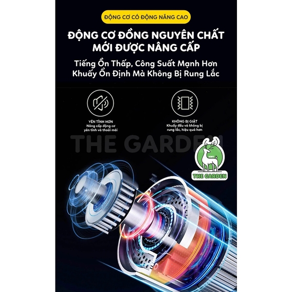 Máy tạo bọt cafe cầm tay SẠC ĐIỆN NÂNG CẤP THE GARDEN TG-2508