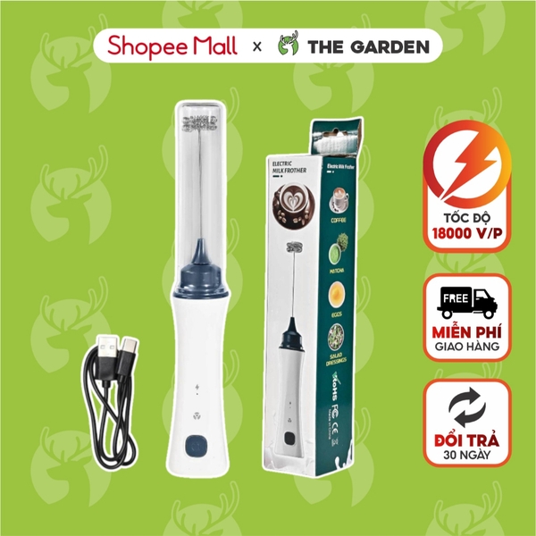 Máy tạo bọt cafe cầm tay SẠC ĐIỆN NÂNG CẤP THE GARDEN TG-2508