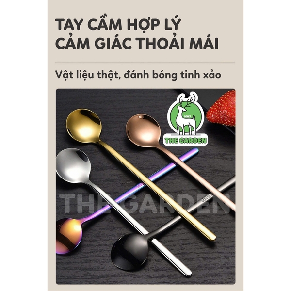 Thìa muỗng cà phê | Inox mạ vàng | Inox mạ bạc