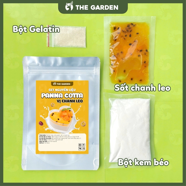 Set nguyên liệu Panna Cotta THE GARDE 10 hũ | Nhiều vị
