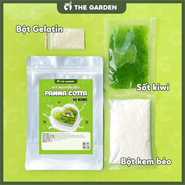 Set nguyên liệu Panna Cotta THE GARDE 10 hũ | Nhiều vị