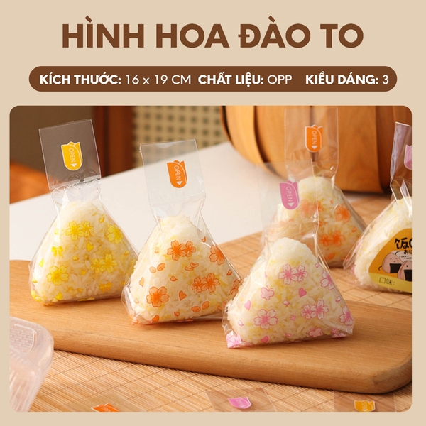 Túi bóng cơm nắm tam giác | Combo 50 cái