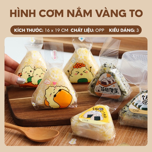 Túi bóng cơm nắm tam giác | Combo 50 cái