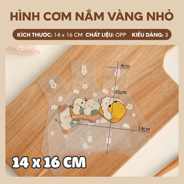 Túi bóng cơm nắm tam giác | Combo 50 cái