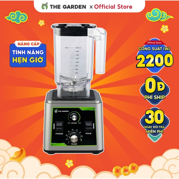 Máy xay sinh tố công nghiệp THE GARDEN TG-68PRO 2200W, hẹn giờ