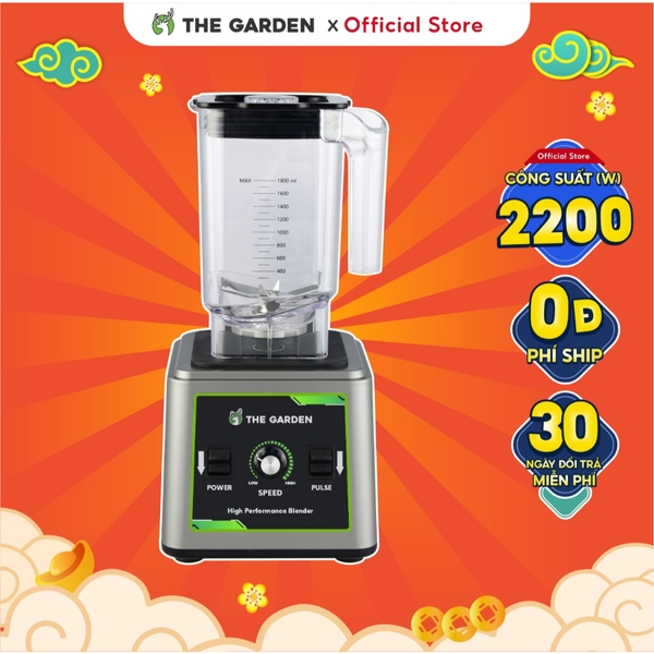 Máy xay sinh tố công nghiệp THE GARDEN TG-68PRO 2200W, hẹn giờ