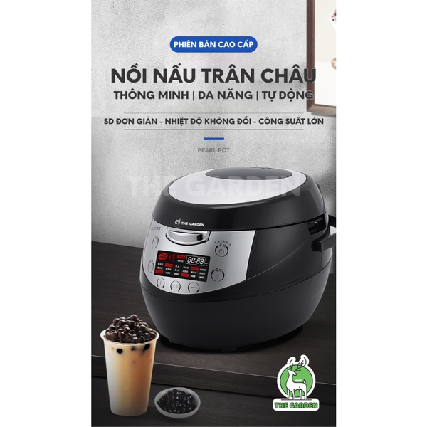 Nồi nấu trân châu tự động THE GARDEN 6L Tiếng Anh