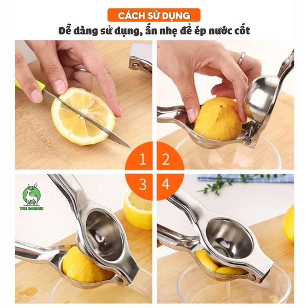 Dụng cụ ép chanh | Chất liệu inox | Kích thước 21cm