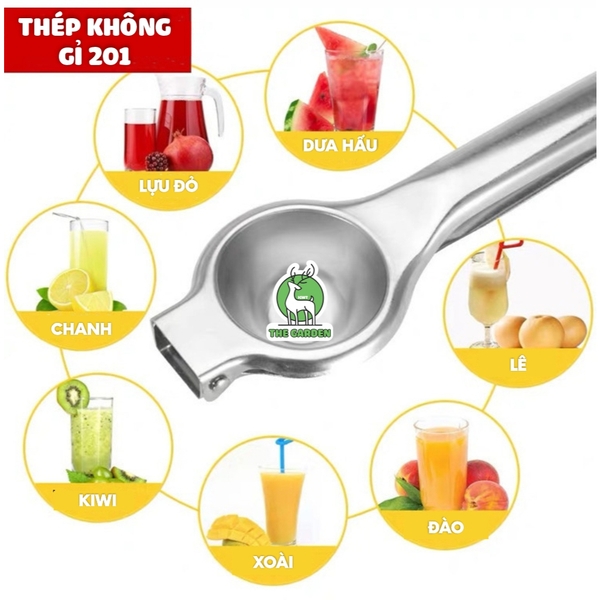Dụng cụ ép chanh | Chất liệu inox | Kích thước 21cm