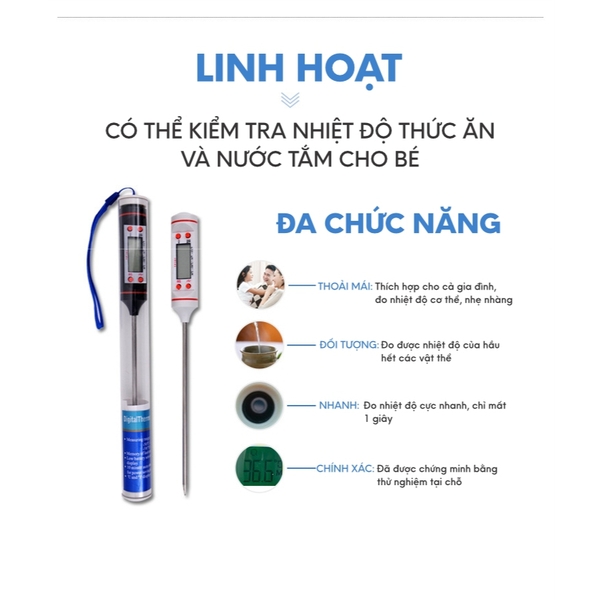 Nhiệt Kế đo nhiệt độ đồ uống
