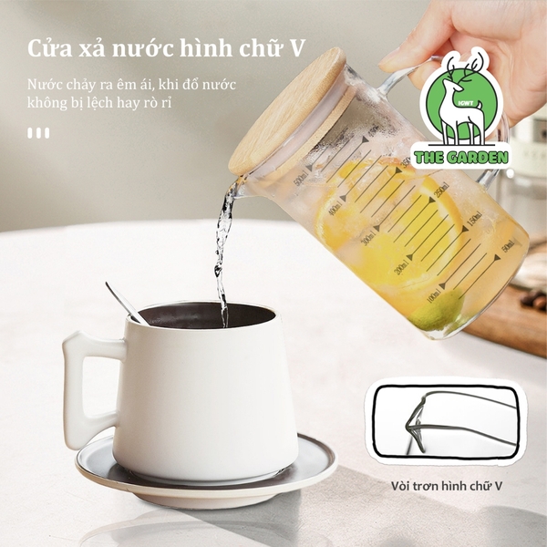 Cốc đong định lượng | Thủy tinh | Dung tích 350ml - 500ml - 1000ml