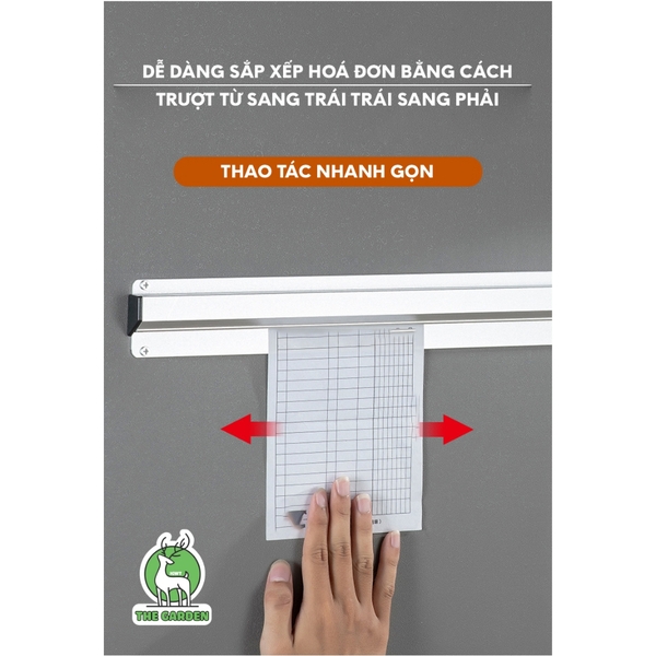 Thanh kẹp bill THE GARDEN thanh kẹp order , hóa đơn bằng inox 304 chiều dài 40cm