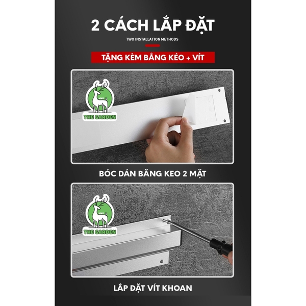 Thanh kẹp bill THE GARDEN thanh kẹp order , hóa đơn bằng inox 304 chiều dài 40cm