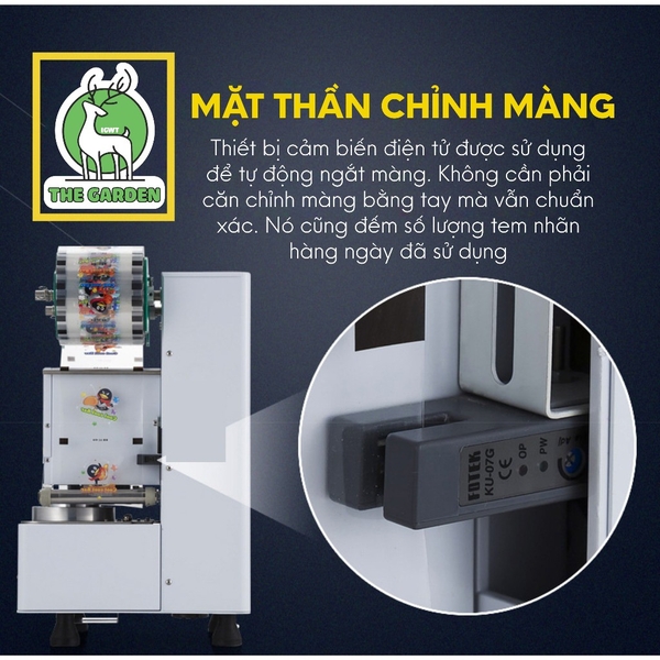 Máy dập nắp cốc, Máy ép miệng ly tự động THE GARDEN TG-88