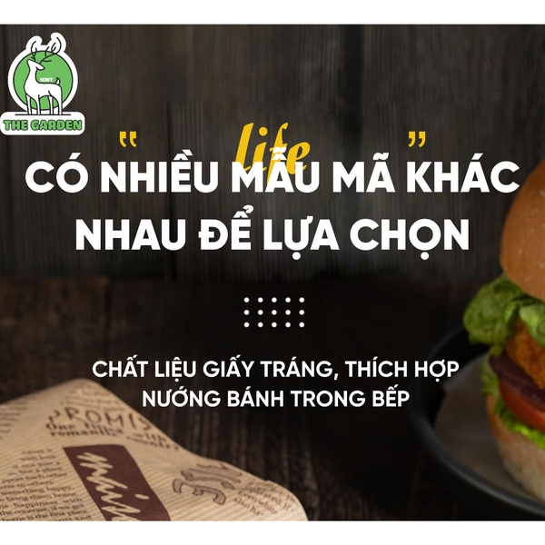 Giấy báo gói bánh sandwich | Kích thước 28x38cm | Combo 50