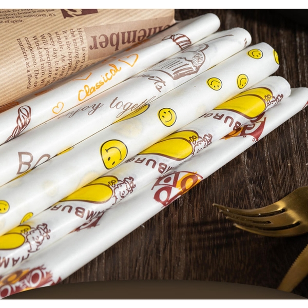 Giấy báo gói bánh sandwich | Kích thước 28x38cm | Combo 50