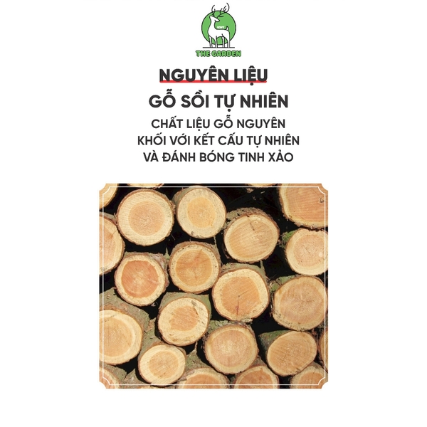 Cây lăn bột làm bánh | Chất liệu gỗ sồi | Kích thước 25 - 30 - 35 cm