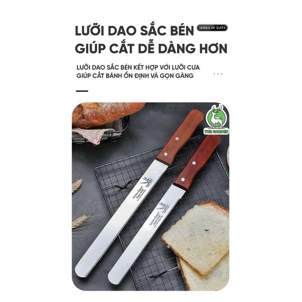 Dao răng cưa cắt bánh mì | 25 và 30cm