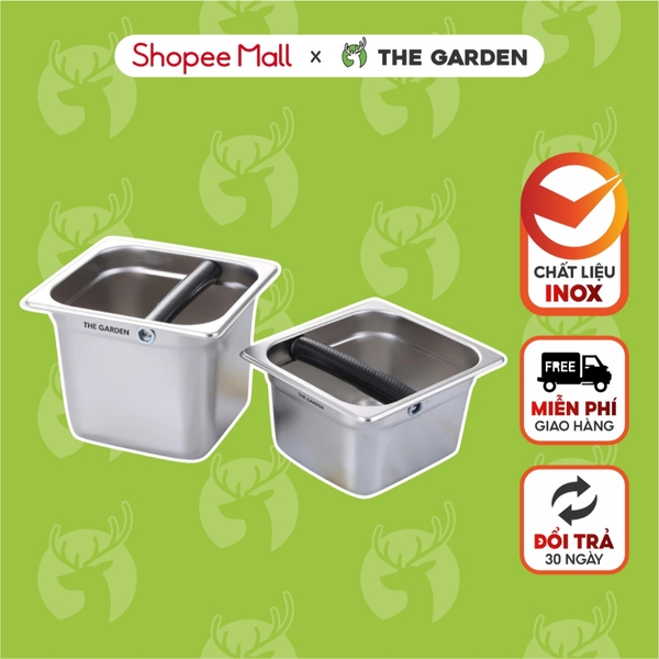 Hộp đạp bã cà phê Espresso | Inox | Dung tích 2.2L và 1.4L