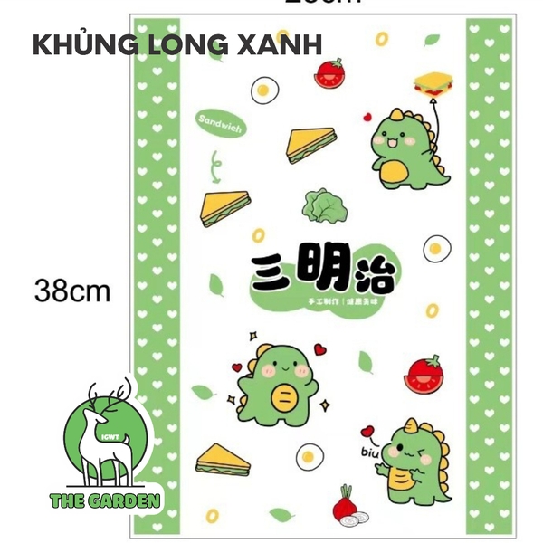 Giấy báo gói bánh sandwich | Kích thước 28x38cm | Combo 50