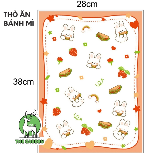 Giấy báo gói bánh sandwich | Kích thước 28x38cm | Combo 50