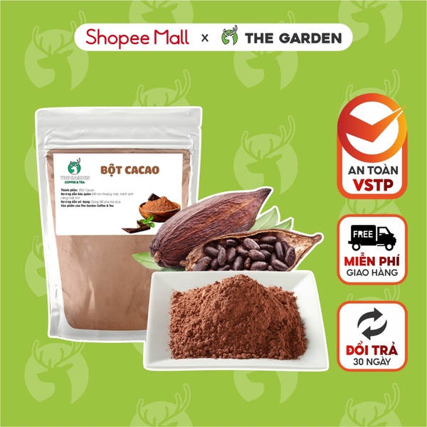 Bột Cacao đắng nguyên chất THE GARDEN | Gói 500g