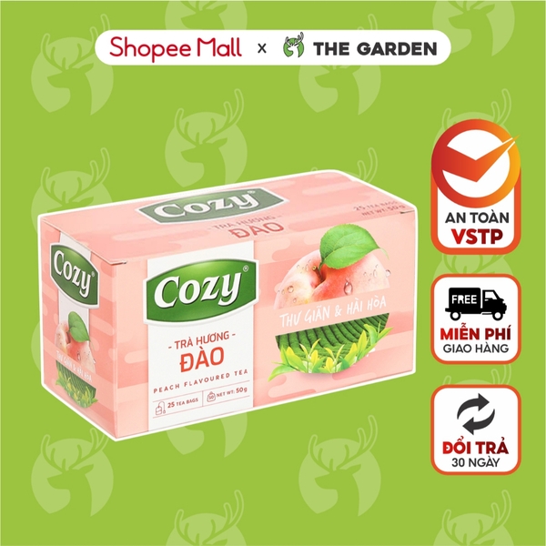 Trà Đào Cozy túi lọc hộp 20 gói