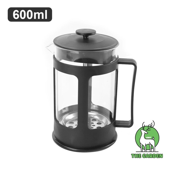 Phin pha cà phê French Press thủy tinh Borosilicate |Dung tích 600 ML và 350ml